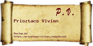 Prisztacs Vivien névjegykártya